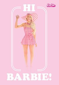 Tap to view Hi Barbie the Movie Birthday Card