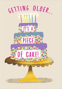 Tap to view Piece of Cake Birthday Card