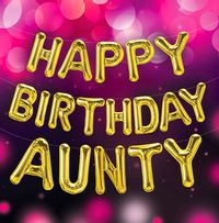 Tap to view Aunty Balloons Birthday Card