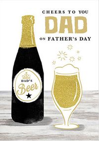 Tap to view Cheers to Dad Beer Father's Day Card