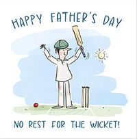 Tap to view No Rest for the Wicket Father's Day Card