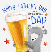 Tap to view Wonderful Dad Bear Father's Day Card