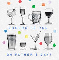 Tap to view Cheers to You Drinks Father's Day Card
