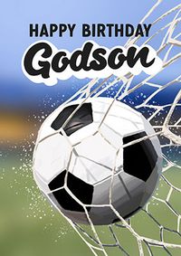 Tap to view Godson Football Birthday Card