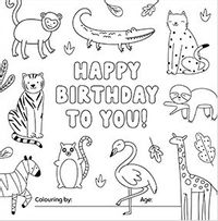 Tap to view Zoo Animals Birthday Card