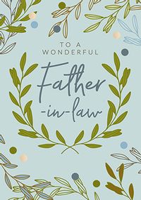 Tap to view Father's Day Foliage Father In Law Card