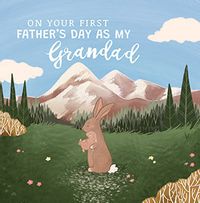 Tap to view Bunny 1st Father's Day Grandad Card