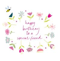 Tap to view Floral Special Friend Birthday Card