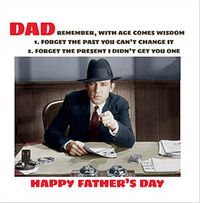 Tap to view Dad Age Comes Wisdom Father's Day Card