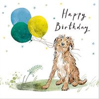 Tap to view Dog Balloons Birthday Card