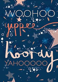 Tap to view Woohoo Yippee Hooray Congratulations Card