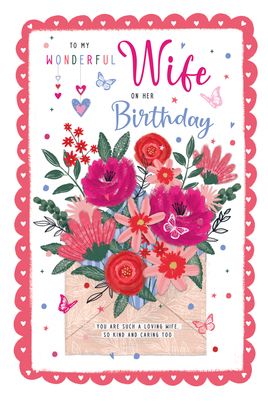 Caring Wife Birthday Card | Funky Pigeon