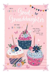 Tap to view A Great Granddaughter Birthday Card