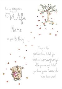 Tap to view Gorgeous Amazing Wife Birthday Card