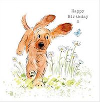 Tap to view Playful Pup Cute Birthday Card
