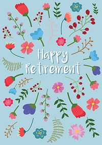 Tap to view Flowers Retirement Card