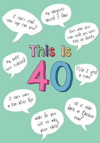Tap to view This Is 40 Birthday Card