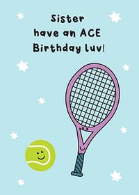 Tap to view Sister Ace Birthday Card
