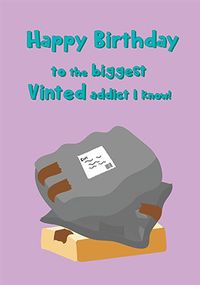 Tap to view Clothing Shopping Addict Birthday Card