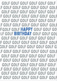 Tap to view Mad About Golf Birthday Card