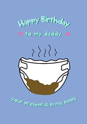 Happy Birthday Farty Pants Greeting Card