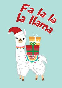 Tap to view Fa La La La Llama Christmas Card