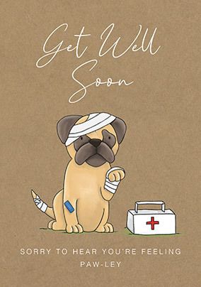 get well soon cute puppy