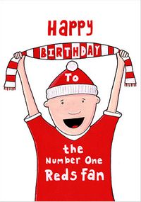 Tap to view Red Football Shirt Birthday Card