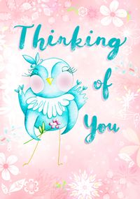 Tap to view Cute Bird Thinking of You Card