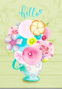 Tap to view Hello Floral Card