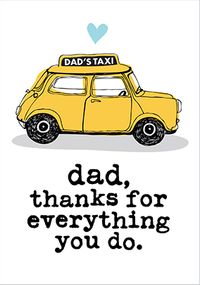 Tap to view Dad Thanks for Everything You Do Father's Day Card