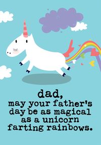 Tap to view Magical As a Unicorn Father's Day Card