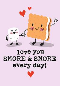 Tap to view Love You Smore and Smore Card