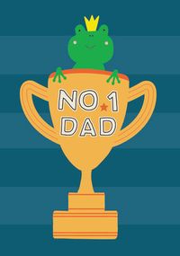 Tap to view No.1 Dad Frog Father's Day card