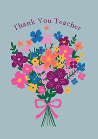 Tap to view Bouquet Thank You Teacher Card