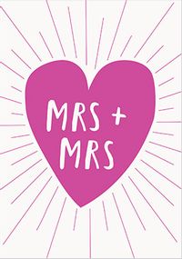 Tap to view Mrs and Mrs Congratulations Card