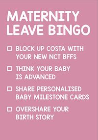 Tap to view Mat Leave Bingo Card