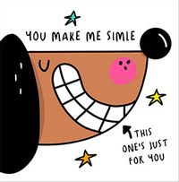 Tap to view You Make Me Smile Thinking of You Card