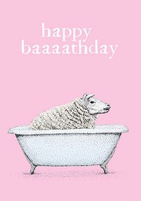 Tap to view Happy Baaathday Birthday Card