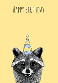 Tap to view Racoon Children's Birthday Card