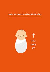 Tap to view Bay Instructions for Beginners New Baby Card