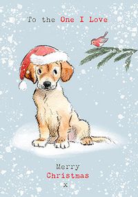 Tap to view One I Love Cute Illustrated Christmas Card
