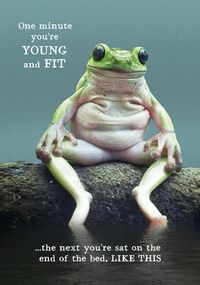 Tap to view Young and Fit Funny Birthday Card