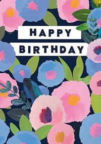 Tap to view Blooms Happy Birthday Card