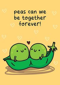 Tap to view Peas Can We Be Together Forever Card