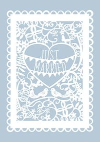 Tap to view Just Married Wedding Card