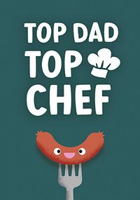 Tap to view Top Dad Top Chef Father's Day Card