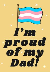 Tap to view Trans Flag Father's Day Card