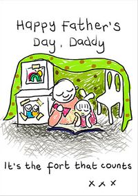 Tap to view Fort That Counts Father's Day Card