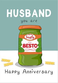 Tap to view Besto Husband Anniversary Card